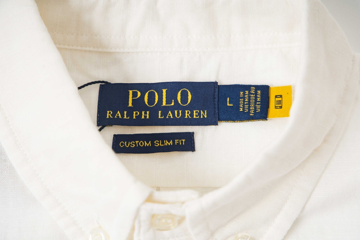 Ralph Lauren Camisa Blanca de Algodón