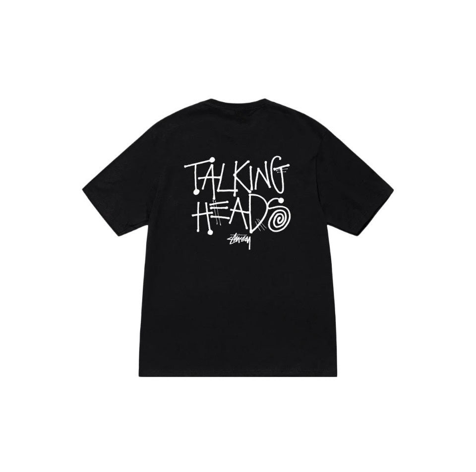 Stüssy x Talking Heads Stop Making Sense T-shirt in black.