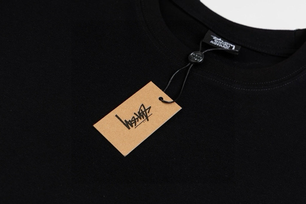 Stüssy x Talking Heads Stop Making Sense T-shirt in black.