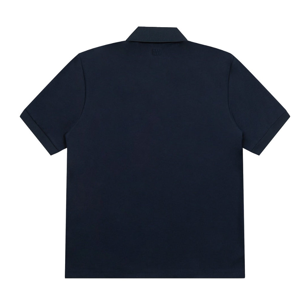 AMI Paris Polo Azul marino