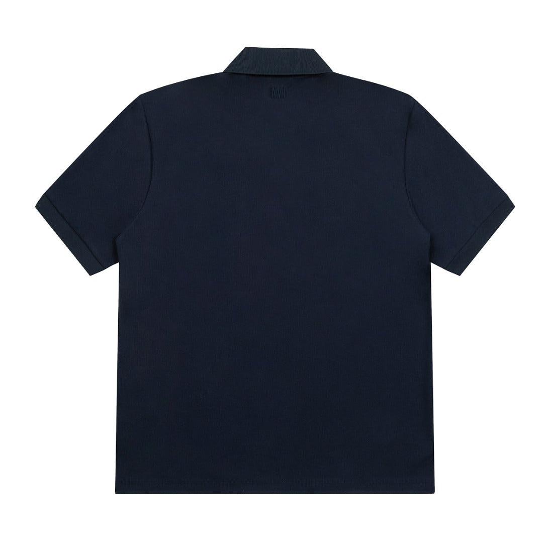 AMI Paris Polo Azul marino