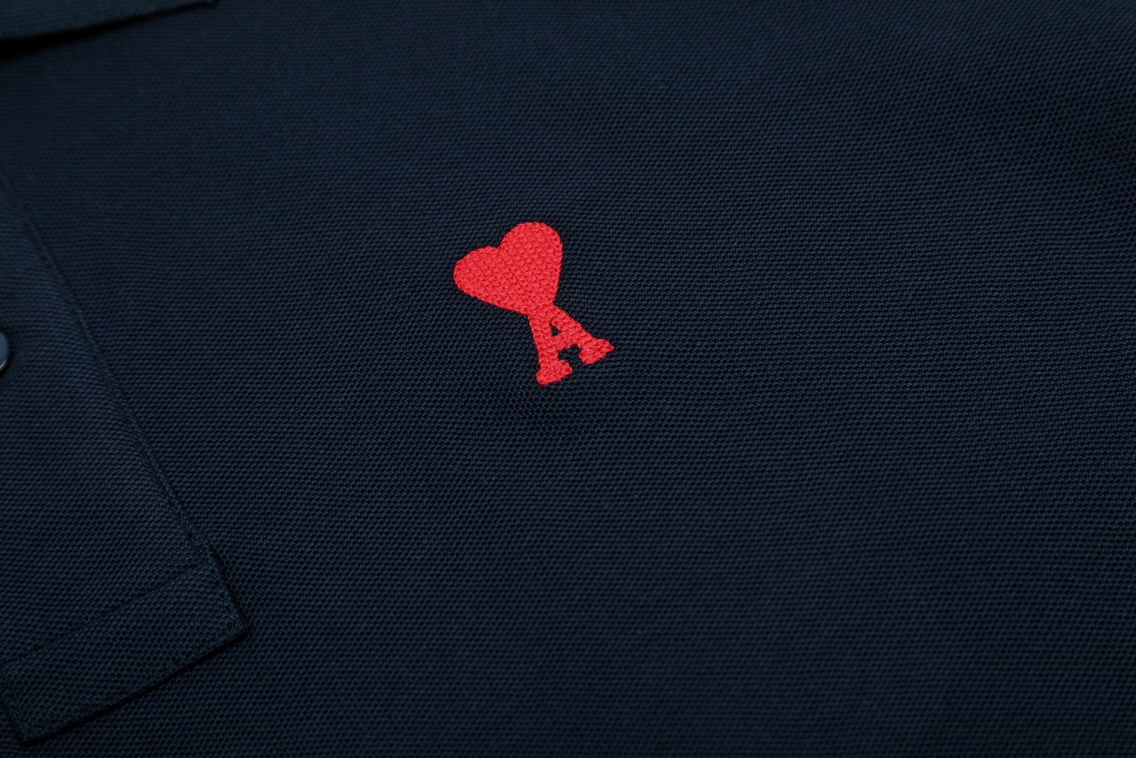 AMI Paris Polo Azul marino