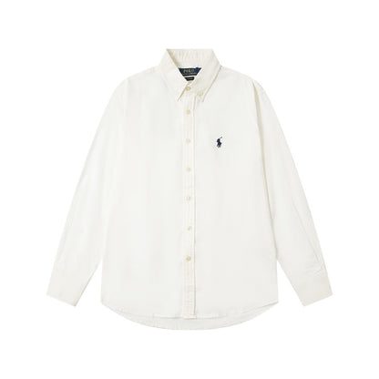 Ralph Lauren Camisa Blanca de Algodón
