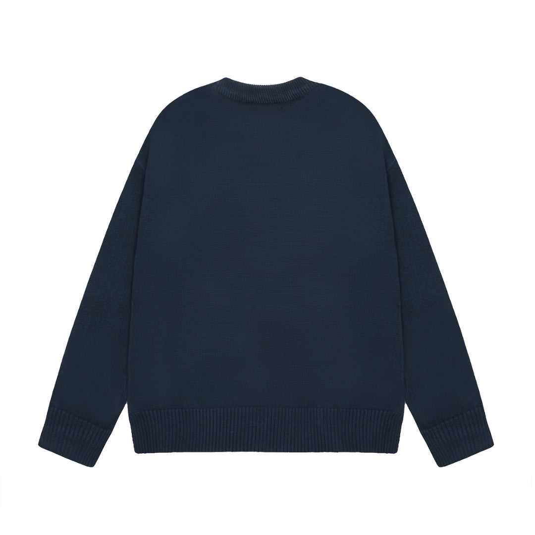 Ami Paris Navy Blue Sweater