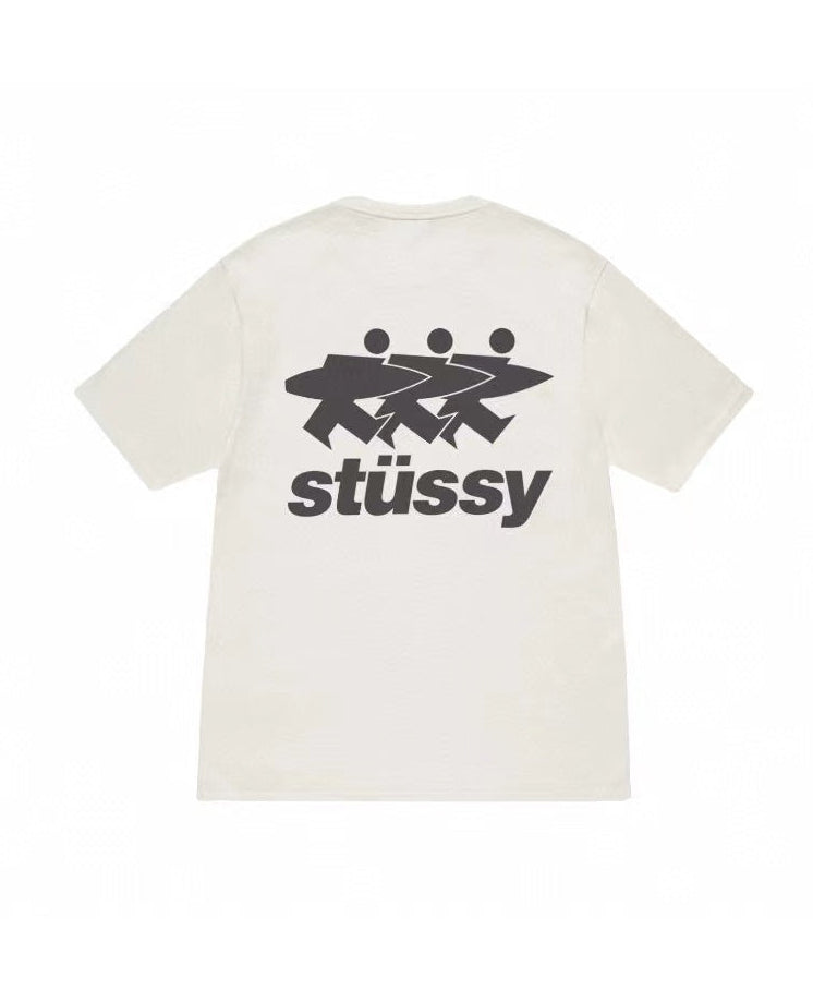 Stüssy Surfwalk Pigment Dyed Tee in natural