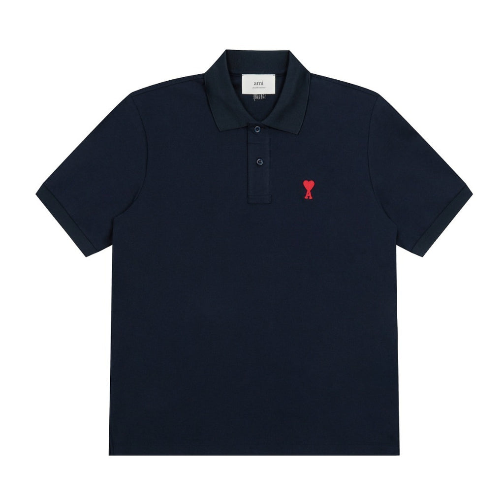 AMI Paris Polo Azul marino